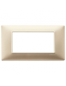 vimar  plana  placca 4 moduli champagne opaco mostrina vimar 14654.22