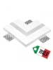 profilo da incasso ad L elle in gesso ceramico a 90° per strip led