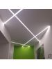 profilo da incasso in gesso ceramico a T per strip led a scomparsa