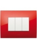 abb chiara placca mostrina 3 posti rosso fuoco 2csk0305ch