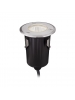 faretto calpestabile led 9W IP68 angolo 38° 12V acciaio inox luce calda qualitativo