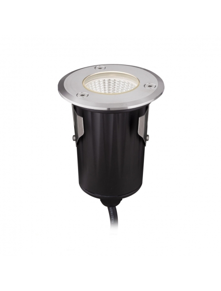 faretto calpestabile led 9W IP68 angolo 38° 12V acciaio inox luce calda qualitativo
