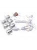 kit 6 punti luce Led 3 watt luce fredda incasso 1800Lumen + prolunga 3Mt + driver