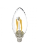 lampadina oliva filo led filamento E14 4W 2700K luce calda vintage 1737