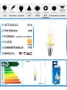 V-TAC VT-1997 lampadina lampada luce calda led E14 4W candela fiamma filamento