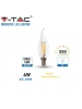 lampadina colpo di vento retro' fiamma led 4W filamento  e14 luce naturale