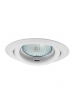 faretto portalampada gu10 mr16 ghiera orientabile metallo bianco flangia incasso soffitto ct2115w