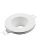 porta faretto rotondo tondo in gesso ceramica con portalampada per lampade gu10 mr16 2132