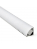 opaco Profilo LED Alluminio Barra Angolare 1Mt Strip 8-10MM Mod.1616 Rotondo