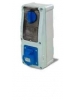 presa interbloccata con fusibili verticale 2p+t 16a 220v con fondo IP44 6h rosi 16.3214B6 blu