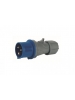 spina volante mobile industriale cee 2p+t 32A 220V IP44 6h rosi 9413 blu