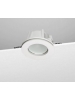 Faretto incasso rotondo con vetro in gesso fisso a scomparsa verniciabile x GU10 moderno nuovo