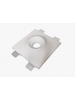 faretto incasso quadrato in gesso con svasatura a scomparsa csf020