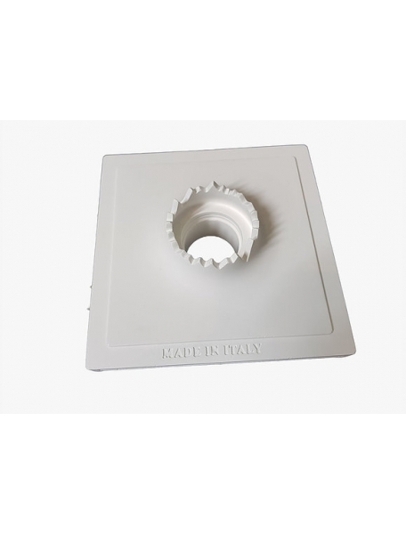 faretto in gesso ceramico quadrato con rilievo artistico verniciabile csf140