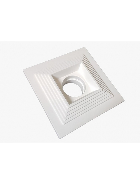 porta faretto faretto in gesso ceramico piramide verniciabile csf220