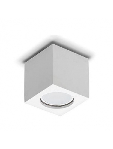 faretto in gesso ceramico a soffitto quadrato csfc7