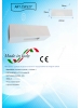applique lampada biemissione in gesso ceramico verniciabile csf527