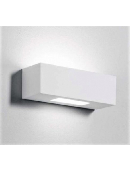 applique lampada biemissione in gesso ceramico verniciabile csf527