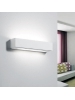 applique lampada biemissione rettangolare a parete in gesso ceramico verniciabile csf528