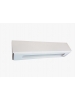 applique lampada biemissione rettangolare a parete in gesso ceramico verniciabile csf528