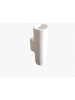 applique cilindrica plafoniera lampada biemissione led in gesso ceramico csf663