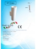 applique cilindrica plafoniera lampada biemissione led in gesso ceramico csf663
