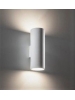 applique cilindrica plafoniera lampada biemissione led in gesso ceramico csf663