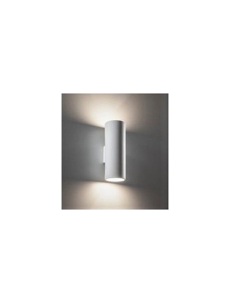 applique cilindrica plafoniera lampada biemissione led in gesso ceramico csf663