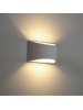 applique plafoniera lampada led biemissione moderna in gesso ceramico csf720