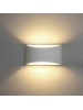 applique plafoniera lampada led biemissione moderna in gesso ceramico csf720