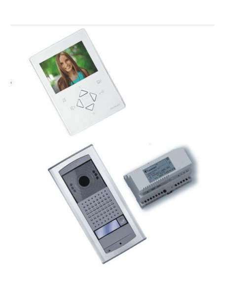 videocitofono monofamiliare a colori farfisa 2 fili cablaggio facile zh1252aglew