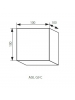 cubo luce diretta led g9 bianco metallo kanlux 27025 asil
