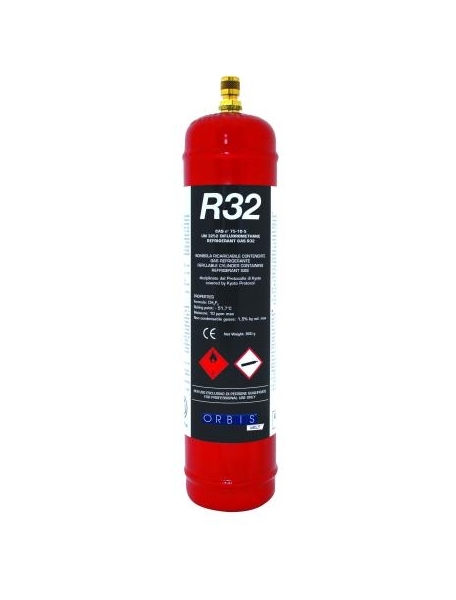 gas refrigerante r32 fluido in bombola ricaricabile 1 litro 0,8kg ob576140