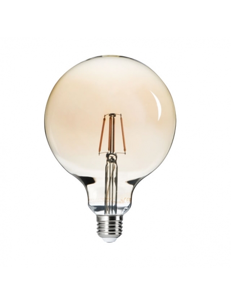 globo led retro' 6w e27 luce calda g125 300° kanlux 26042