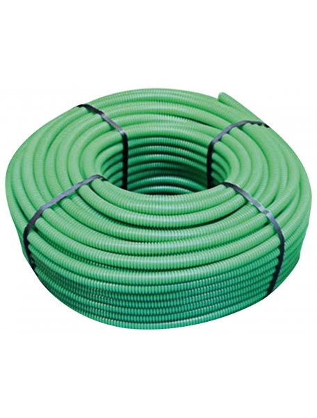 tubifor  diametro 20 tubo pieghevole verde corrugato con tirafilo TUBTF01020VT100