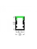 set profilo superslim 1 metro l047 opaco  2693