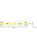 strip led 60w 800smd2835 h. e. ra80 150lm/w ip20 24v 4000k luce naturale 2580