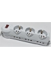 Multipresa 9 posti 3 polivalenti schuko +10/16A + 6 bivalenti 10/16A-cavo bianco da 1,5m. rosi 92101