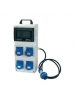rosi  quadro acs da cantiere ip 55 4 prese 16a 3p 230v spina 16a 3p con arresto di emergenza 2241