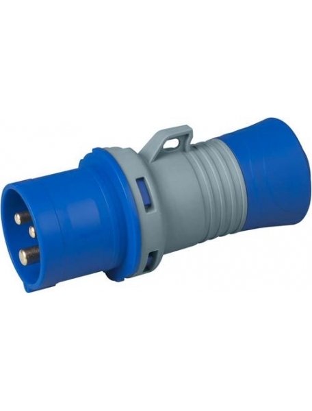 spina volante mobile industriale cee 2p+t 32A 220V IP44 6h rosi 9413 blu