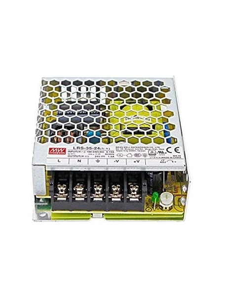 alimentatore mean well  lrs 35 24 potenza max 36w dc 12v ip20 trasformatore per led 1989